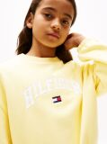Galben Hanorac Relaxat Cu Logo Varsity  Fete