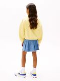 Galben Hanorac Relaxat Cu Logo Varsity  Fete