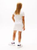 Alb Rochie Tip Tricou Cu Steagul Hilfiger Din Paiete  Fete