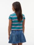 Multi Essential Extra Slim Ribbed Short Sleeve Top  Girls