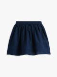 Blue Fusta Cu Banda Broderie Anglaise  Fete