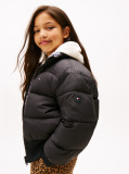 Multi Reversible Relaxed Puffer Bomber Jacket  Girls