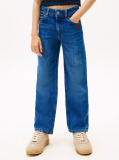 Blue Blugi Girlfriend Cu Broderie Logo  Fete