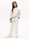 Gri Pantaloni Jogger Varsity Cu Croiala Larga Si Logo  Fete
