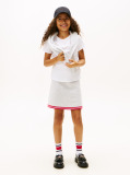 White Varsity Flock Logo Slim T-Shirt  Girls
