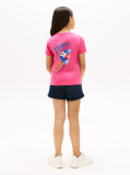 Roz Tricou Cu Grafica Pe Spate  Fete
