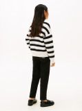 Multi Metallic Stripe Relaxed Jumper  Girls