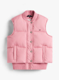 Pink Relaxed Down Puffer Gilet  Girls
