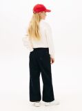 Bej Heritage Pulover Ribbed Cu Croiala Relaxed  Fete