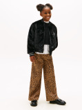 Multi Blugi Mabel Relaxati Cu Talie Inalta Si Print Leopard  Fete