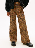 Multi Blugi Mabel Relaxati Cu Talie Inalta Si Print Leopard  Fete