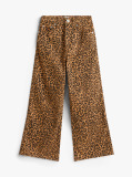 Multi Blugi Mabel Relaxati Cu Talie Inalta Si Print Leopard  Fete