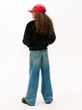 Black Faux Fur Relaxed Bomber Jacket  Girls