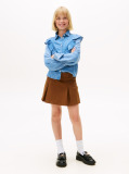Denim Bluza Relaxata Cu Volane  Fete