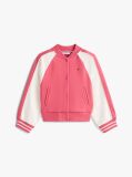 Multi Jacheta Bomber Cu Logo Colour-Blocked Pe Spate  Fete