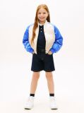 Multi Back Logo Shiny Relaxed Bomber Jacket  Girls