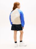 Multi Back Logo Shiny Relaxed Bomber Jacket  Girls