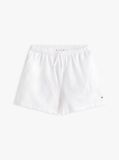 Alb Pantaloni Scurti Anglaise Cu Picior Larg Brodat  Fete