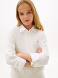 White Pointelle Cable Knit Relaxed Jumper  Girls