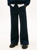 Blue Festive Pantaloni De Trening Cu Tinte  Fete