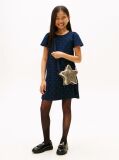 Blue Festive Stud A-Line Dress  Girls