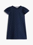 Blue Festive Stud A-Line Dress  Girls