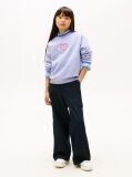 Purple Heart Logo Embroidery Sweatshirt  Girls