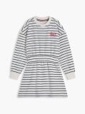 Multi Stripe Relaxed Sweatshirt Dress  Girls