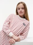 Multi Stripe Relaxed Sweatshirt Dress  Girls