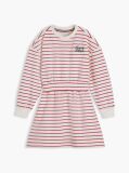 Multi Stripe Relaxed Sweatshirt Dress  Girls