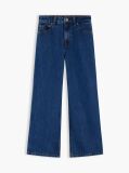 Denim Blugi Mabel Cu Talie Inalta Si Croiala Larga  Fete