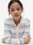 Multi Cardigan Polo Tricotat Cu Croiala Slim  Fete