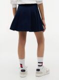 Blue Gold-Tone Button Pleated Skirt  Girls