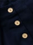 Blue Gold-Tone Button Pleated Skirt  Girls