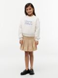 White Rope Logo Relaxed Terry Sweatshirt  Girls