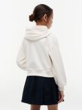 White Relaxed Rope Logo Hoody  Girls
