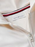 White Rhinestone Flag Relaxed Zip-Thru Hoody  Girls