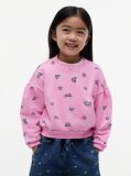 Pink Logo Relaxed Terry Sweatshirt  Girls