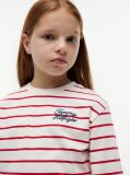 Multi Tricou Cu Maneca Lunga Croiala Lejera Si Rope Logo  Fete
