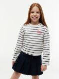 Multi Tricou Cu Maneca Lunga Croiala Lejera Si Rope Logo  Fete