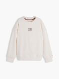 White Rhinestone Crew Neck Sweatshirt  Girls