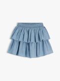 Denim Chambray Tiered Skirt  Girls