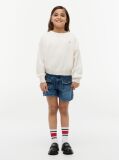 Beige Pointelle Relaxed Balloon Sleeve Jumper  Girls