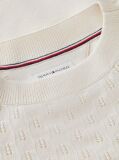 Beige Pointelle Relaxed Balloon Sleeve Jumper  Girls