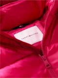 Red Heritage Shiny Relaxed Hooded Puffer Jacket  Girls