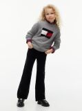 Black Corduroy Five-Pocket Flared Trousers  Girls