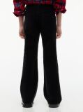 Black Corduroy Five-Pocket Flared Trousers  Girls