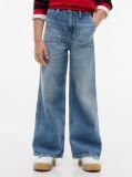 Blue Mabel High Rise Wide Leg Jeans  Girls