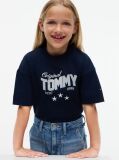 Blue Star Logo Peached T-Shirt  Girls