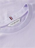 Mov T-Shirt Cu Croiala Lejera Si Imprimeu Pe Spate  Fete